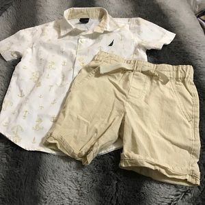 Nautica Cream Short Set